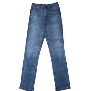 Denim Forum Lola High Rise  Crop Jeans‎ 28 Blue Denim Minimalist Classic